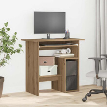 Berkfield Desk Artisan Oak 80x45x74 cm Engineered Wood