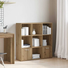 Berkfield Book Cabinet Artisan Oak 98x29x97.5 cm Engineered Wood