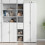 Berkfield Highboard White 30x42.5x185 cm Engineered Wood 1