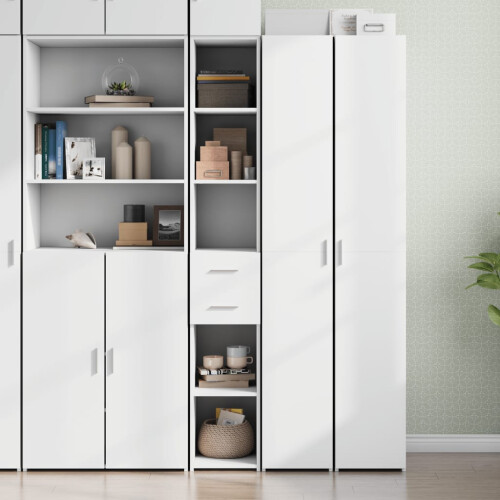 Berkfield Highboard White 30x42.5x185 cm Engineered Wood
