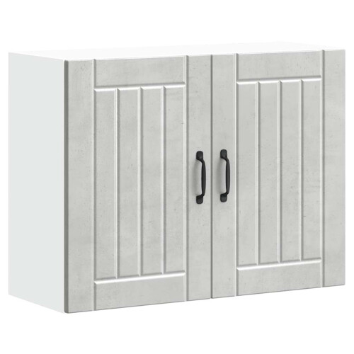Berkfield Kitchen Wall Cabinet Lucca Concrete Grey Engineered Wood
