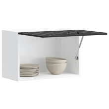 Berkfield Kitchen Wall Cabinet Lucca Black Engineered Wood