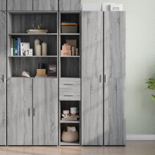 Berkfield Highboard Grey Sonoma 30x42.5x185 cm Engineered Wood