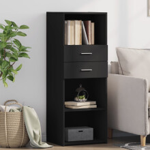 Berkfield Highboard Black 45x42.5x124 cm Engineered Wood