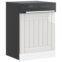 Berkfield Dishwasher Panel Lucca High Gloss White Engineered Wood