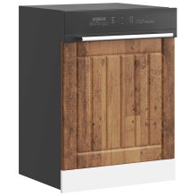 Berkfield Dishwasher Panel Lucca Old Wood Engineered Wood