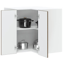 Berkfield Kitchen Wall Corner Cabinet Lucca Brown Oak Engineered Wood