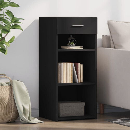 Berkfield Sideboard Black 40x42.5x93 cm Engineered Wood