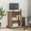 Berkfield Computer Desk Artisan Oak 80x50x75 cm Engineered Wood 1