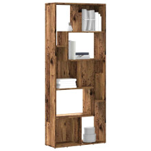 Berkfield Bookcase Old Wood 67x24x161 cm Engineered Wood
