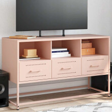 Berkfield TV Cabinet Pink 100.5x39x60.5 cm Steel
