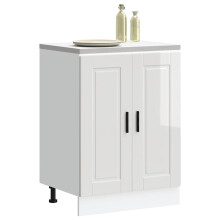 Berkfield Kitchen Base Cabinet†Porto High Gloss White Engineered Wood