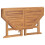 Berkfield Folding Garden Dining Table 110x110x75 cm Solid Wood Teak 5