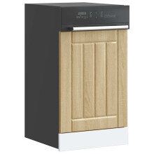 Berkfield Dishwasher Panel Lucca Sonoma Oak Engineered Wood