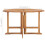 Berkfield Folding Garden Dining Table 110x110x75 cm Solid Wood Teak 7