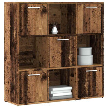 Berkfield Bookshelf Old Wood 90x28x90 cm Engineered Wood