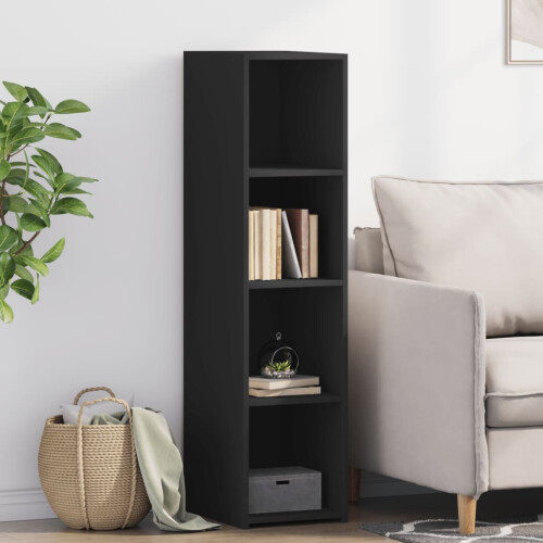Berkfield Highboard Black 30x41x124 cm Engineered Wood