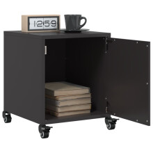Berkfield Bedside Cabinets 2 pcs Black 36x39x43.5 cm Steel
