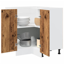 Berkfield Kitchen Cabinet Lyon Old Wood 75.5x75.5x81.5 cm Engineered Wood
