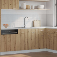 Berkfield Sink Bottom Cabinet Lyon Artisan Oak 80x46x81.5 cm Engineered Wood
