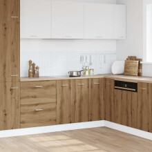 Berkfield Bottom Cabinet Lyon Artisan Oak 60x46x81.5 cm Engineered Wood