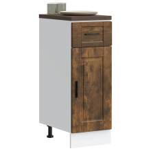 Berkfield Kitchen Base Cabinet†Porto Smoked Oak Engineered Wood