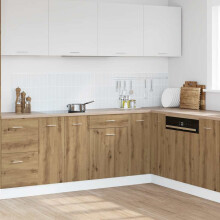 Berkfield Drawer Bottom Cabinet Lyon Artisan Oak 40x46x81.5 cm Engineered Wood