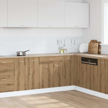 Berkfield Drawer Bottom Cabinet Lyon Artisan Oak 60x46x81.5 cm Engineered Wood