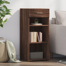 Berkfield Sideboard Brown Oak 40x42.5x93 cm Engineered Wood