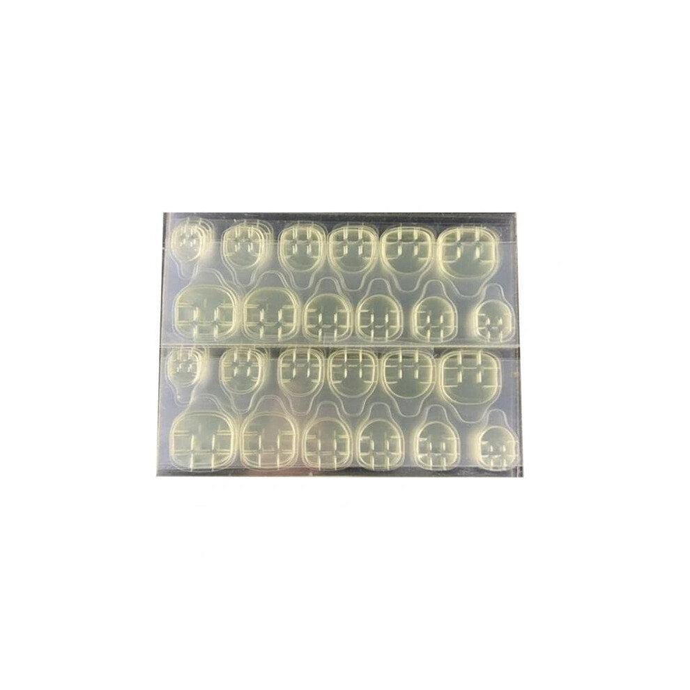 Yellow Ultrathin Nail Adhesive Tabs And Jelly Glue For Fake Nails, Odorless Clear Strong Hold,