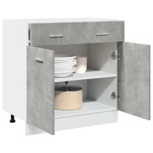 Berkfield Drawer Bottom Cabinet Lyon Concrete Grey 80x46x81.5 cm Engineered Wood