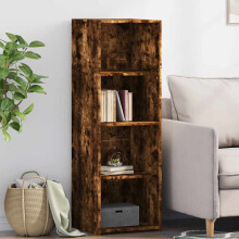 Berkfield Highboard Smoked Oak 40x41x124 cm Engineered Wood