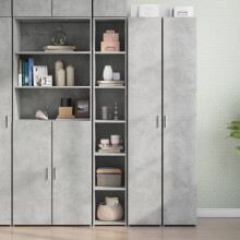 Berkfield Highboard Concrete Grey 30x41x185 cm Engineered Wood