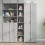 Berkfield Highboard Concrete Grey 30x41x185 cm Engineered Wood 1