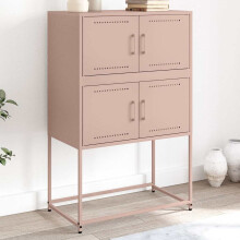 Berkfield Sideboard Pink 68.5x38.5x107 cm Steel