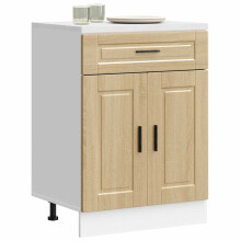 Berkfield Kitchen Base Cabinet†Porto Sonoma Oak Engineered Wood