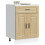 Berkfield Kitchen Base Cabinet†Porto Sonoma Oak Engineered Wood 1