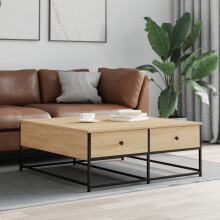 Berkfield Coffee Table Sonoma Oak 100x99x40 cm Engineered Wood