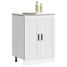 Berkfield Kitchen Base Cabinet†Porto White Engineered Wood