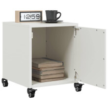 Berkfield Bedside Cabinets 2 pcs White 36x39x43.5 cm Steel