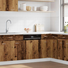 Berkfield Dishwasher Panel Lyon Old Wood 45x3x67 cm Engineered Wood