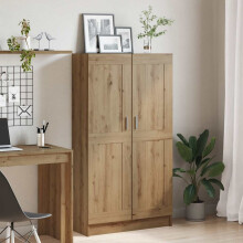 Berkfield Book Cabinet Artisan Oak 82.5x30.5x150 cm Engineered Wood
