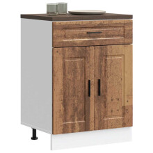 Berkfield Kitchen Base Cabinet†Porto Old Wood Engineered Wood