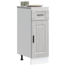 Berkfield Kitchen Base Cabinet†Porto Grey Sonoma Engineered Wood