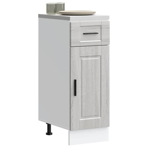 Berkfield Kitchen Base Cabinet†Porto Grey Sonoma Engineered Wood