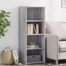 Berkfield Highboard Grey Sonoma 45x41x124 cm Engineered Wood