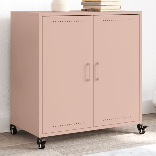 Berkfield Sideboard Pink 68x39x72 cm Steel