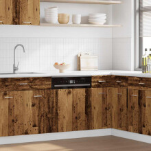 Berkfield Dishwasher Panel Lyon Old Wood 60x1.5x67 cm Engineered Wood