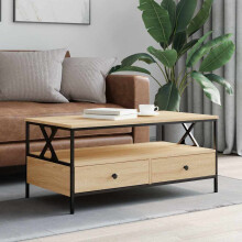 Berkfield Coffee Table Sonoma Oak 100x51x45 cm Engineered Wood