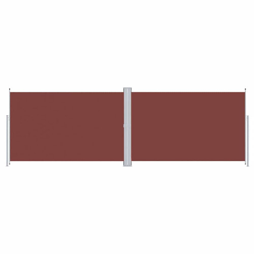 Berkfield Retractable Side Awning Brown 200x600 cm 1